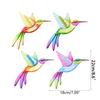 Metal Hummingbird Wall Art Decoration Iron Bird Sculpture Waterproof Wall Hanging Figurines Ornament Decorations