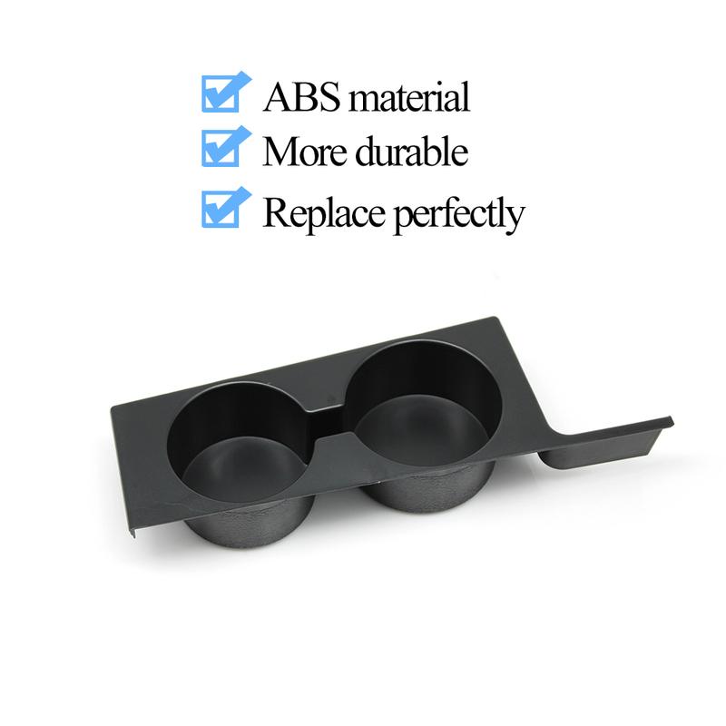 Car Front Central Console Water Drink Cup Holder Roller Blind Cover For BMW 5 Series E39 1996-2003 51168159694 51168159698