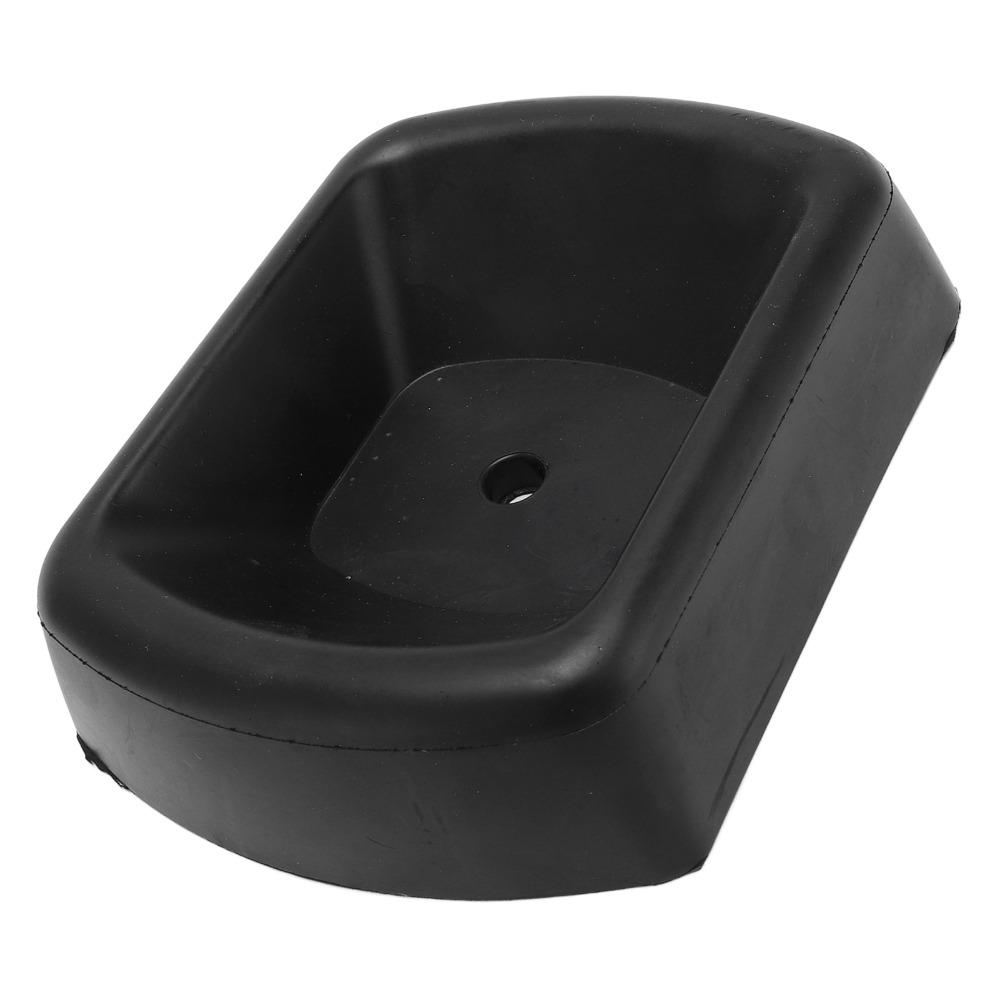 Black Trailer Wheel Chock 16.8 x 12.7 x 3.5cm Jack Stabilizer Rubber Wheel Chock For Boat Trailer