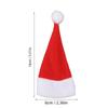 30Pcs Mini Santa Hats Christmas Miniature Ornaments for DIY Crafts Holiday Knife Fork Tableware Wine Bottle Decoration