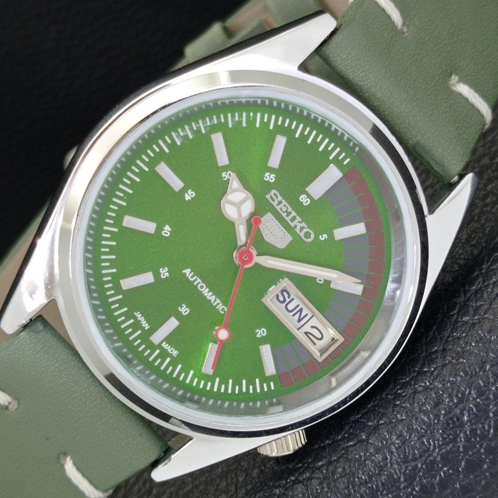 REFURBISHED SEIKO 5 AUTOMATIC 6309A VINTAGE JAPAN MENS GREEN WATCH A441106-4 Sk-a441106