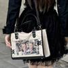 Bolsa Ita Linda Y2K para Chica Bolso Mensajero Transparente Moda Femenina Bolso de Hombro Cruzado Bolso Tote de Exhibición DIY para Dama Bolso de Mano Lolita