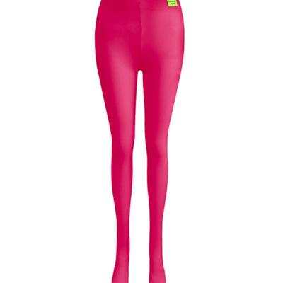 Romantische Tiger Basic Farbe Strumpfhose (knallrosa)
