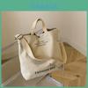 Trendy Black And Brown Canvas Tote Bag For Women With Spacious Design And Comfort