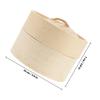 1Set Eco Friendly Bamboo Steamer Basket with Tight Seal Lid for Steaming Dumplings Buns Desserts Vegetables Corn