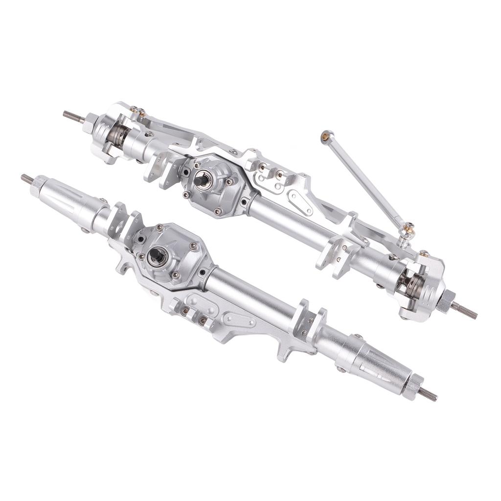 RC Front Rear Axle Replacement Parts Fit for Axial WRAITH RR10 1 10 RC Climbing CarSilver