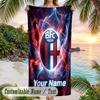 Beach Towel Bologna FC Print Custom Name Text Soft Towel for Swimming Pool