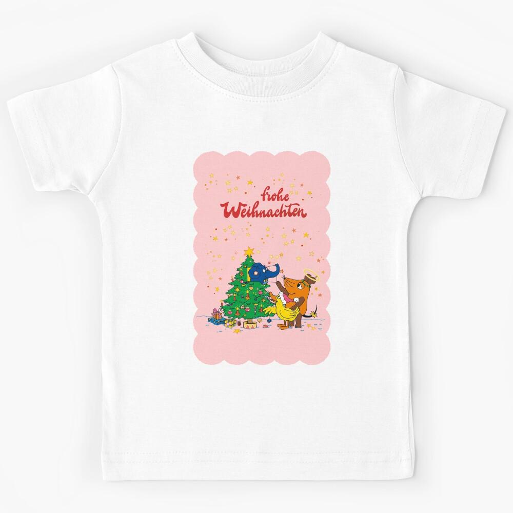 Sendung mit der Maus elephant Christmas card German kids Christmas card Maus  Kids T-Shirt 160