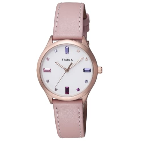 

TIMEX TW2V76400 Unisex Easy Reader with Crystal Dial, White