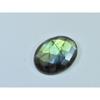 55Cts.Natural Labradorite Checker Cut Oval Cabochon Loose Gemstone 24X32X8MM B-318