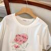 Plus Size Loose Mid-Length Short-Sleeve T-Shirt for Women (200-350 Jin)