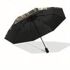 Sun, Moon-themed, Eight-ribbed, Self-folding Umbrella Is Suitable for Everyday Outdoor Use and Is An Ideal Gift for Friends and Family, As A