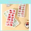 Silicone Ice Cube Tray With Easy Release Lid Modern Design For Quick Freezing In Green Pink Yellow Blue