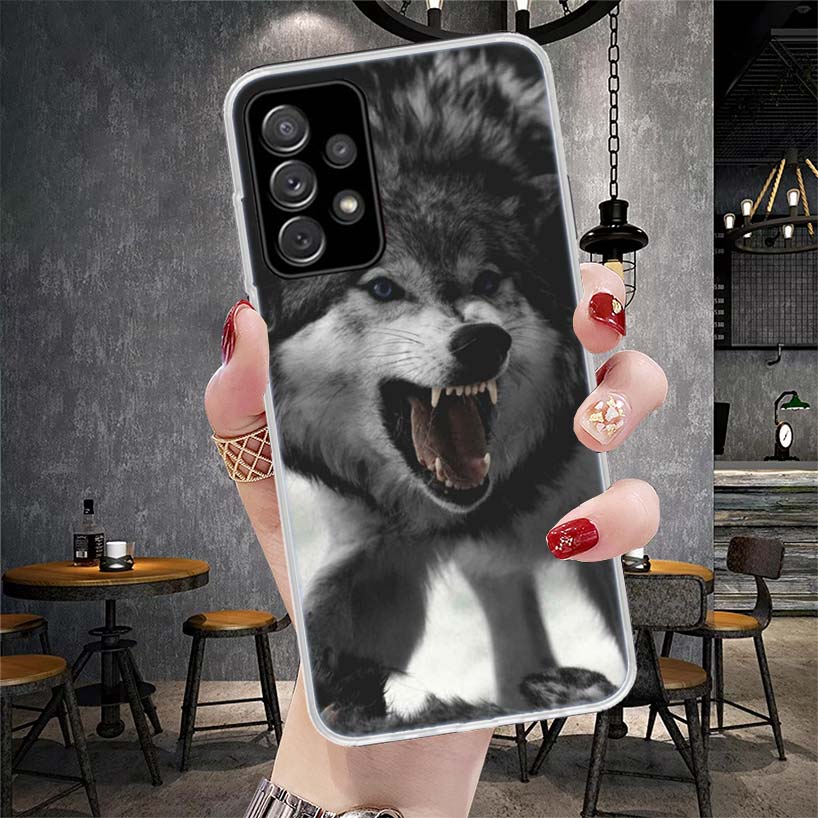 Angry Animal Wolf Fierce Soft Phone Case For Samsung Galaxy S22 S23 S24 S25 Edge S26 Ultra S20 FE S21 Plus + Fundas Coque Galaxy