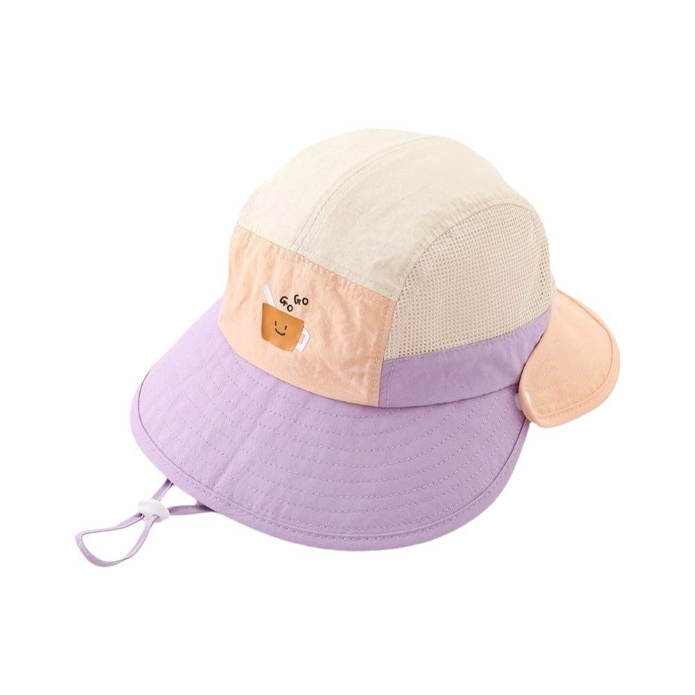 Quick-dry Cartoon Bucket Hat Car Children's Fisherman Hat Breathable Summer Kid Sun Hat Boy