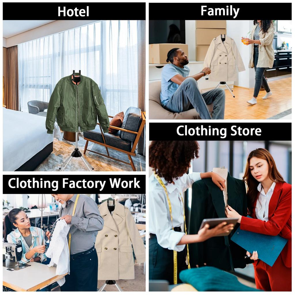 Steamer Stand Steamer Rack Height Adjustable Telescopic Garment Garment Hanger for Steaming Clothes Garment Foldable Standing