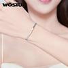 WOSTU 925 Sterling sølv originalt armbånd og armbånd Ingenting er umulig Justerbart heldig armbånd