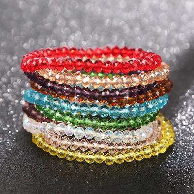 Fashion Colorful Crystal Beaded Bracelets For Women Sweet Temperament Handwork Bracelets & Bangles Charms Jewelry Making AVE