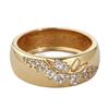 Copper Zirconia Inlaid Branch Flower Ring - New Hot Style Bestseller