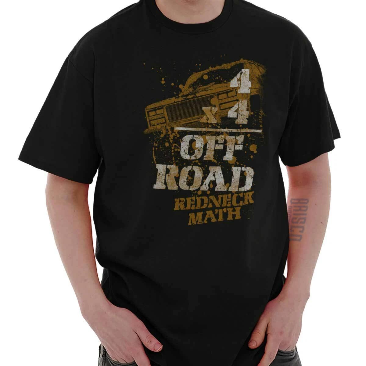 Redneck Fun Off Road Southern Country Pride Mens Casual Crewneck T Shirts Tees XS