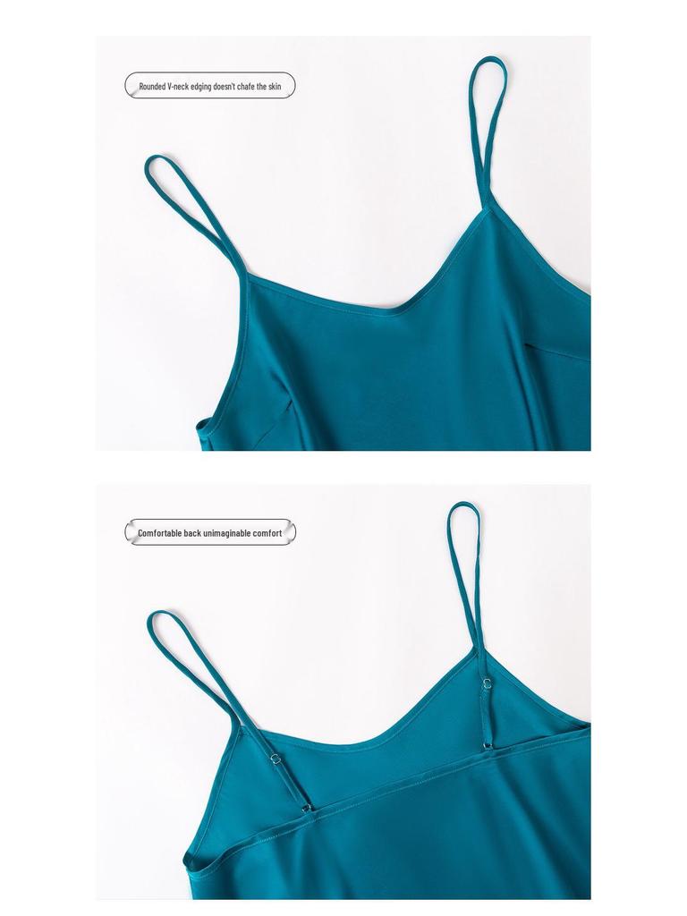 Yaoting Women's Satin Camisole Pajama Set - Two-Piece Summer Shorts