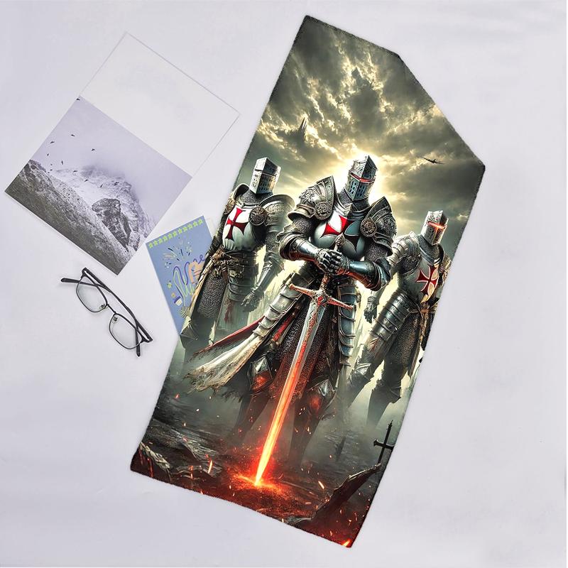 Cross Templars Knight Fashion Beach Towel: Ideal for Summer Adventures Soft, Absorbent and Quick Drying Suitable for Swimming and Bathing
