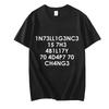T Shirt for Men Intelligence Is The Ability To Adapt To Change Print Men's T-Shirt Sports Tee Shirts Fashion Harajuku Streetwear