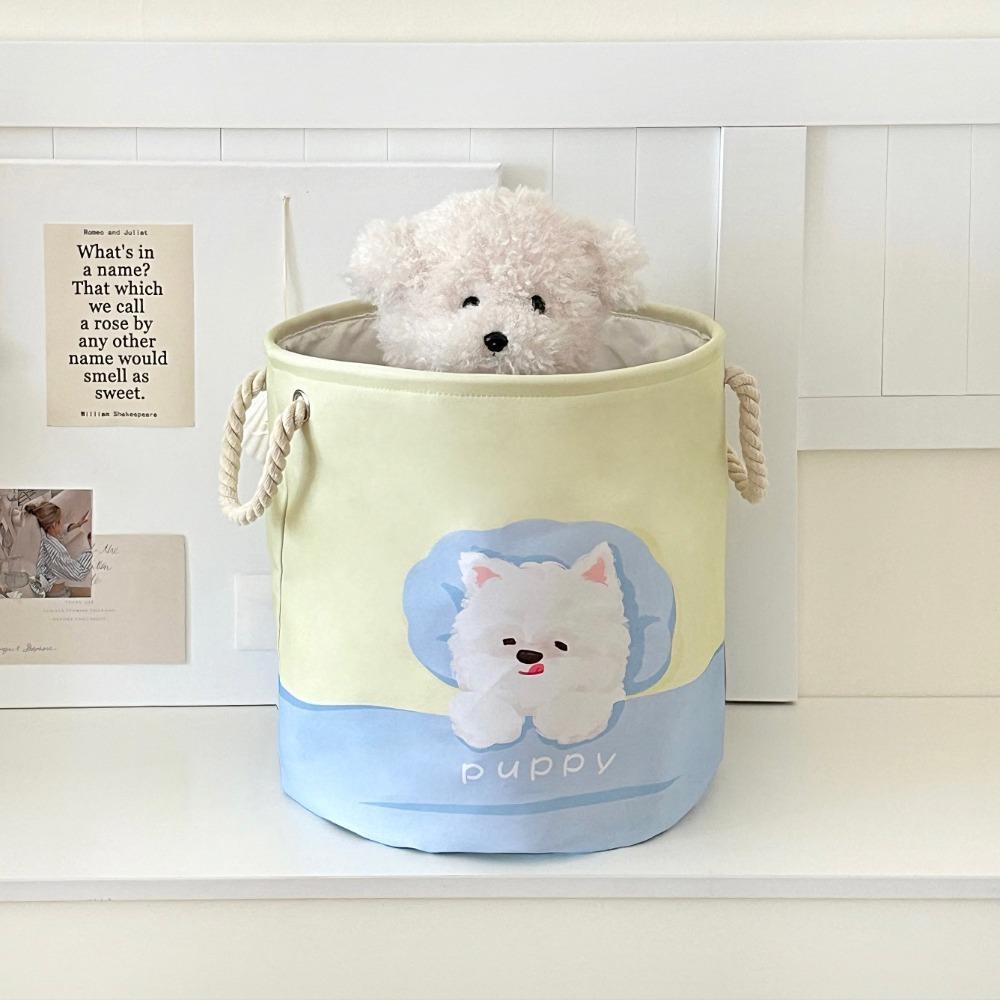 Cartoon Toys Storage Basket Space-Saving Dirty Clothes Basket Cute Laundry Hamper  Dormitory