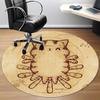 1pc Cute cat Office Round Area Rug, Under Office Chairs Bedroom Living Room Home Decor, Room Deco, Available in Various Sizes