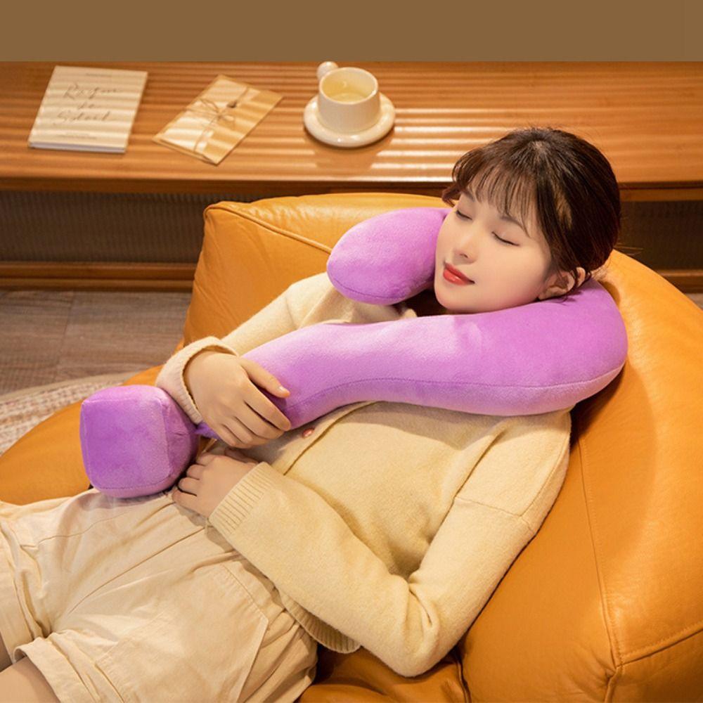 

Skin-friendly Question Mark Cervical Pillow Soft Neck Support Sofa Throw Pillow Business Trip