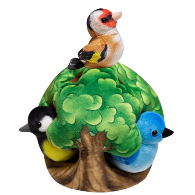 

Моделювання веселощів пташине гніздо будиночок на дереві плюшева лялька барвистий птах і гніздо комбінація плюшева іграшка домашній декор подарунок для хлопчиків і дівчаток about 10-15cm