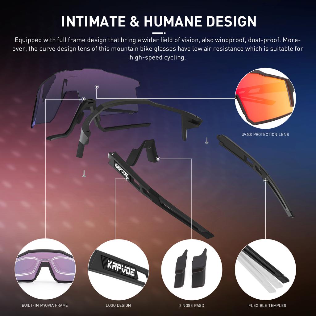 Cyclist Polarized Cycling Goggles Bicycle Eyewear Road Bike MTB Outdoor Sport Sunglasses Protection Glasses Windproof Gafas7
