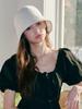 Olinkeompeulliteu Heart Hole Bucket Hat (Cream)