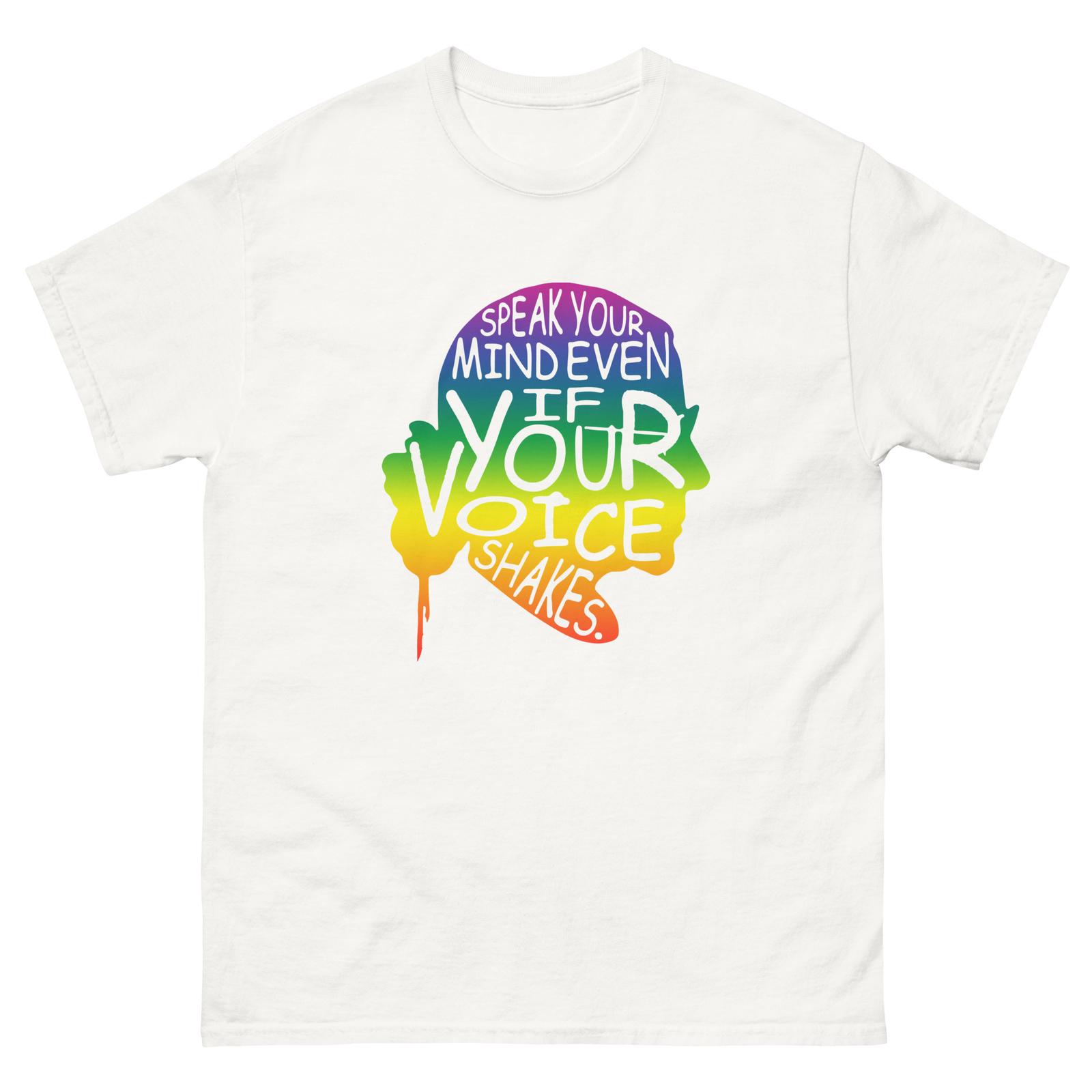 Speak your mind even if your voice shakes Ruth Bader Ginsburg T-Shirt Mens Womens Tees Top S