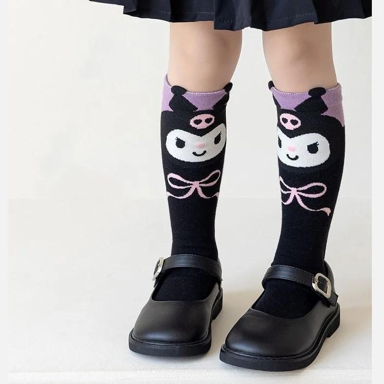 

Детские носки из хлопковой смеси с сетчатой вставкой и рисунком из мультфильмов, подходящие по цвету, весна-лето One Size фиолетовый