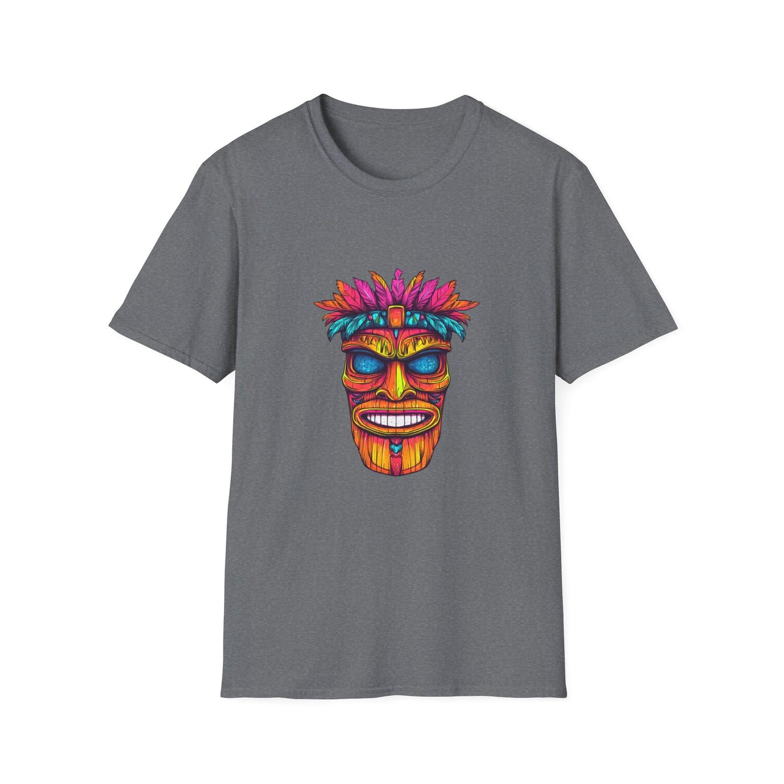 

Vibrant Tribal Mask T-Shirt, Boho Style Tee, Festival Apparel, Unisex [...] S разноцветный