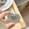 Japanese Small Fresh Glitter, Sequined Love Mirror, Mobile Phone, Airbag Bracket, Rhinestone, Magnetic Paste, Desktop Support Frame