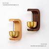 Japanese-Style Solid Wood Doorbell with Suction Cup - Entry Alert & Wind Chime Door Hanger
