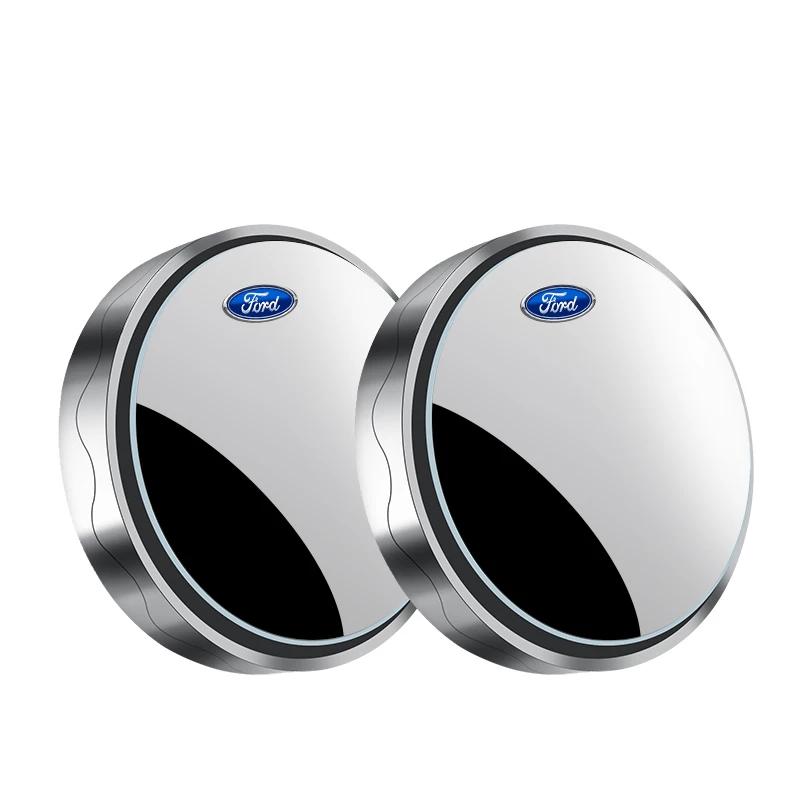 Auto Zusatz-Rückspiegel Konvexer Spiegel Runder Rahmen Weitwinkelspiegel für Ford Ranger Focus Kuga Mustang Mondeo Fusion Esco Fiesta