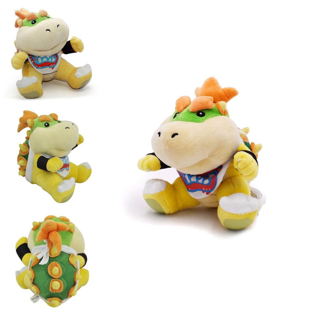 Delightful Baby Bowser Jr 7" Plush Super Mario Bros Little Buddy Toy Koopa Doll