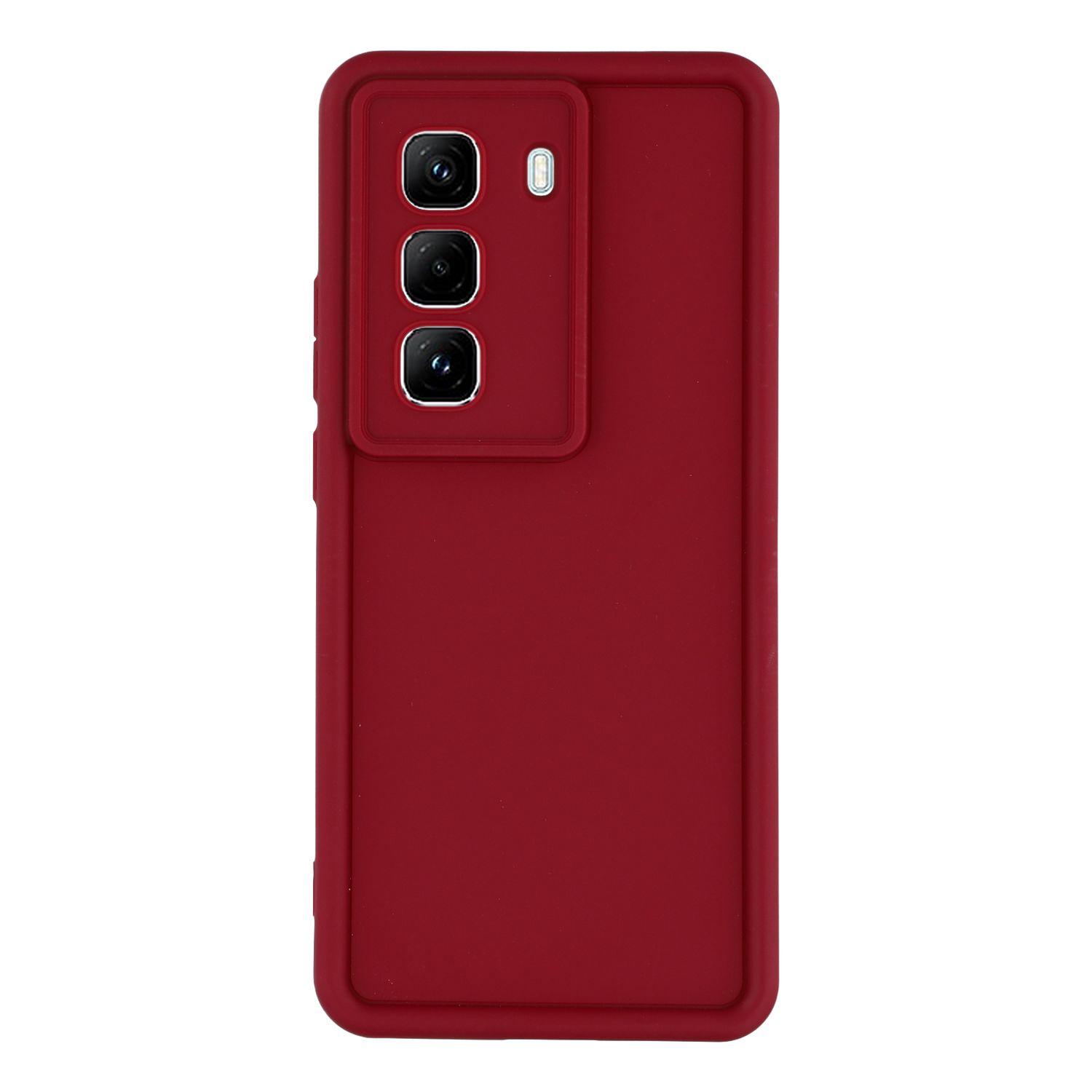 

Для Infinix Hot 50 Pro 4G Чехол Рифленый Дизайн ТПУ Противоскользящий Чехол для Телефона Red