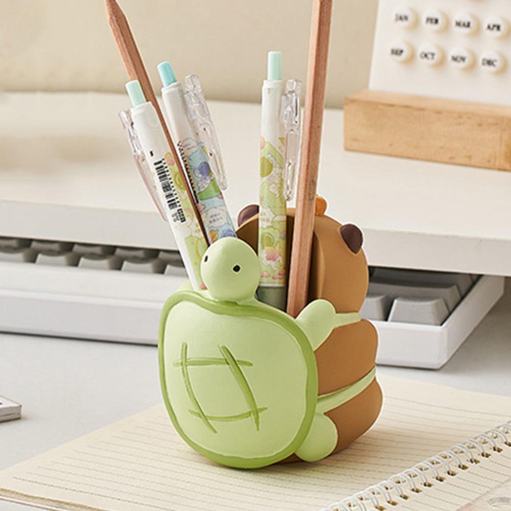 Ornaments Pencil Storage Box Capybara Stationery Organizer Model Toy Desk Pen Holder  Home Office