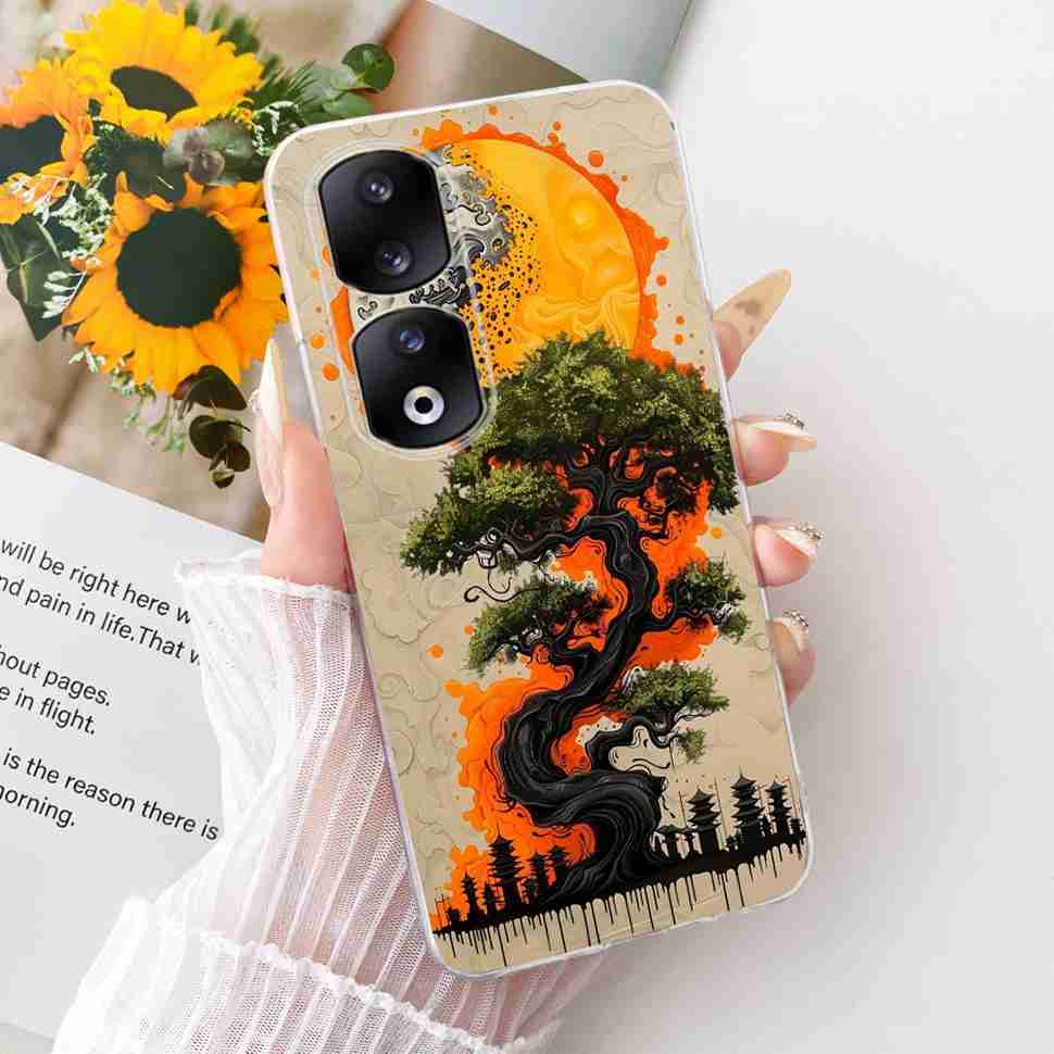 Funda para Honor 90 Pro 5G 6.78" Moda Mariposa Pintada Silicona TPU Cubierta Trasera Para Honor 90Pro 90 PRO 5G REP-AN00 Fundas para Teléfono