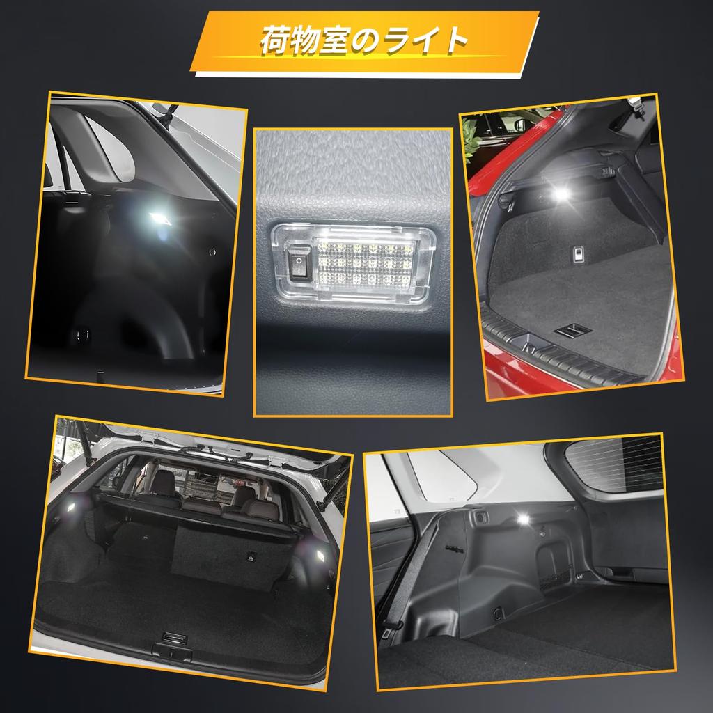 MAZERO LED Luggage Lamp for Toyota RAV4 Prius 30 Series 50 Series Prius Alphard 40 Series Vellfire 20 Series Luggage Trunk Light with Switch White