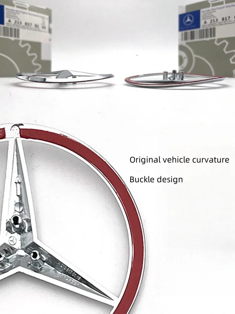 Nowe C200 E200 Do Mercedes Benz 90mm ABS Chrom Czarny Logo Godło Mercedes Gwiazda na Tył Odznaka Do Mercedes Benz W203 W206 W212 X25