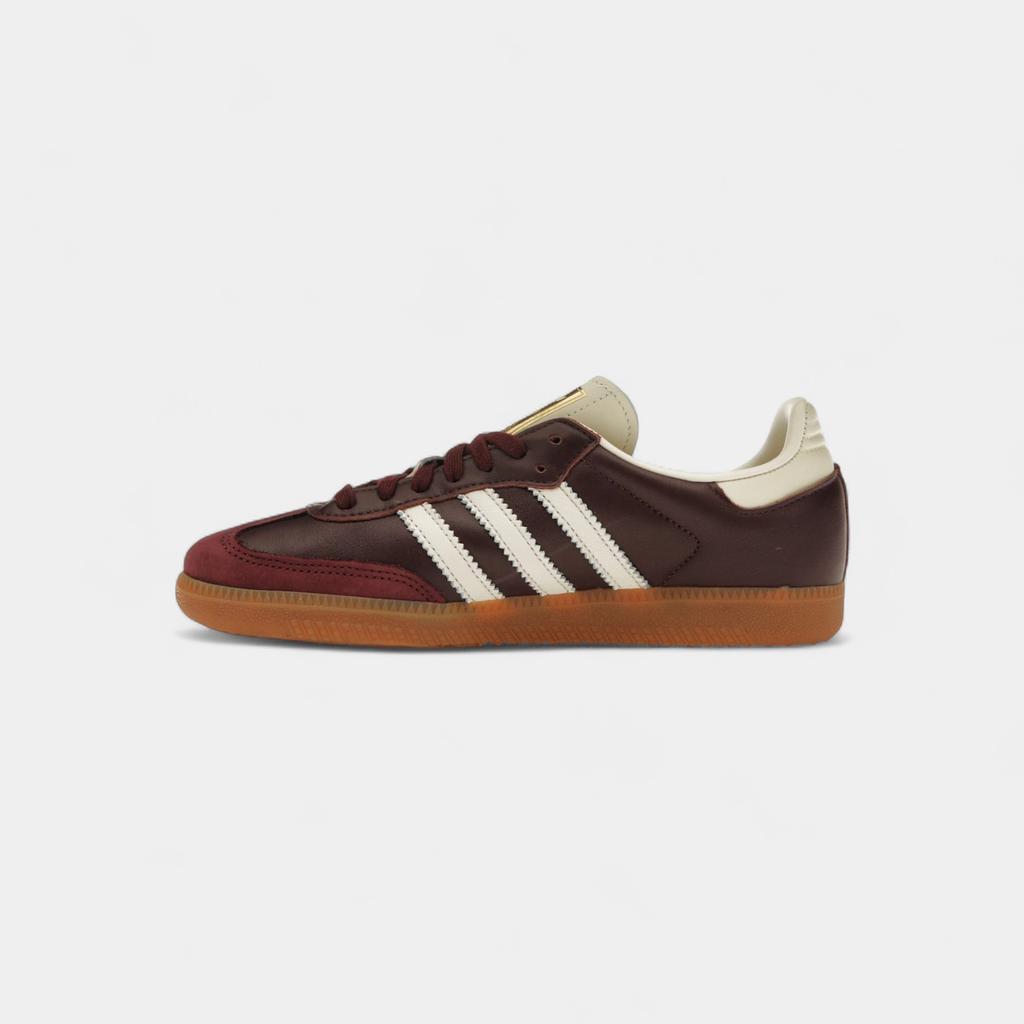 adidas Samba OG Maroon Gold Metallic (Women's)