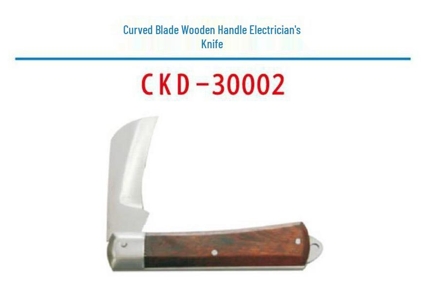 USA LICOTA Likeda Electrician s Knife with Straight Arc Blade and Bent Head for Wire and Cable Stripping CKD.