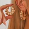 2PC Women's Retro Heavy Metal Alloy Pendant Gothic Punk Geometric Earrings Fashion Zircon Suitable for Party and Festival Gifts