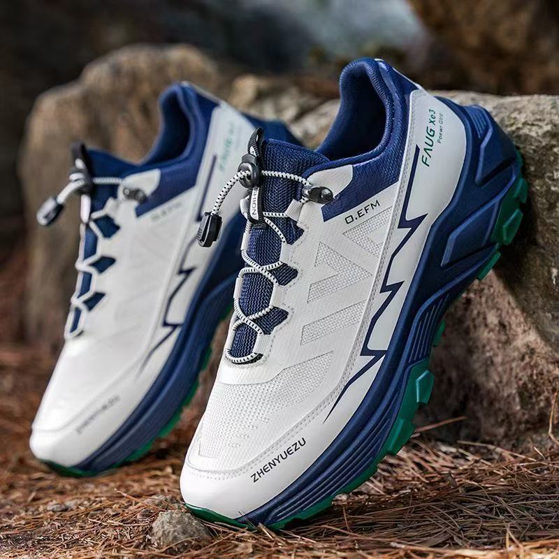 Men's shoes 2025 new spring sports shoes breathable non-slip casual running mountaineering outdoor tourism hiking men's shoes