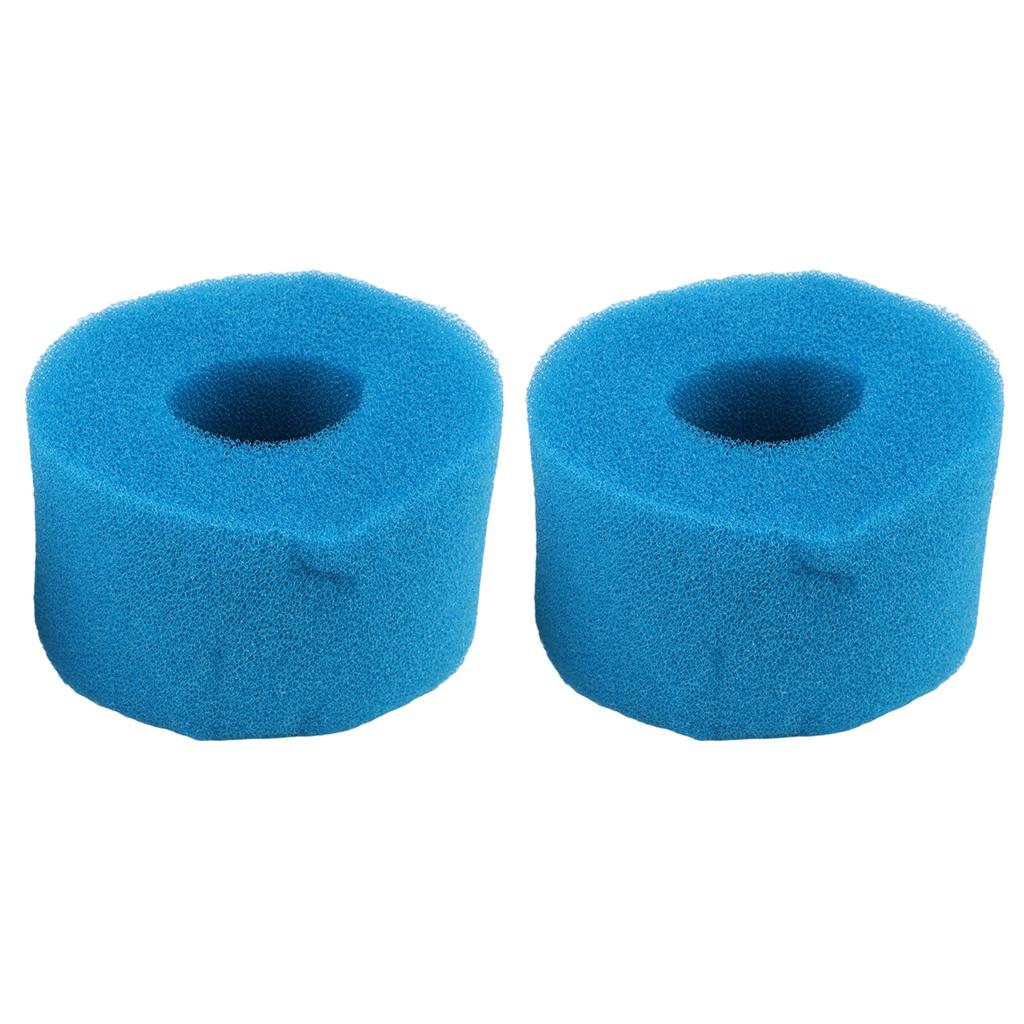 2pcs Filter Sponge Foam Blue Reusable Paper Box Replacement 10.8*7.3 Cm Home Graden Cleaning Supplies Accessories
